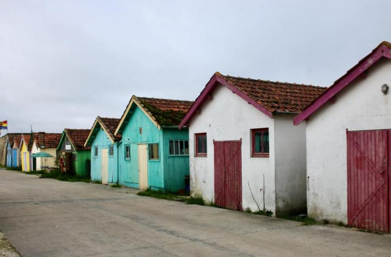 Cabanes colorées - Château d'Oléron