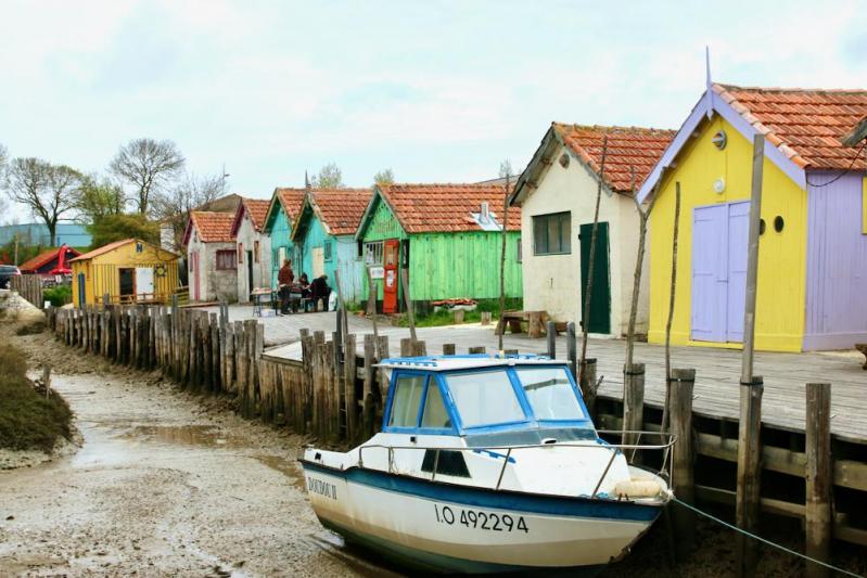 Cabanes colorées - Château d'Oléron