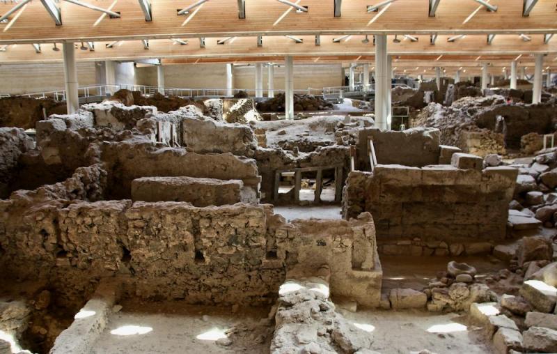 Les Cyclades -Site d'Akrotiri - Musée de Théra