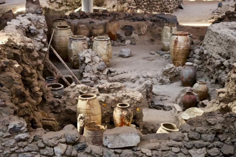 Les Cyclades -Site d'Akrotiri - Musée de Théra