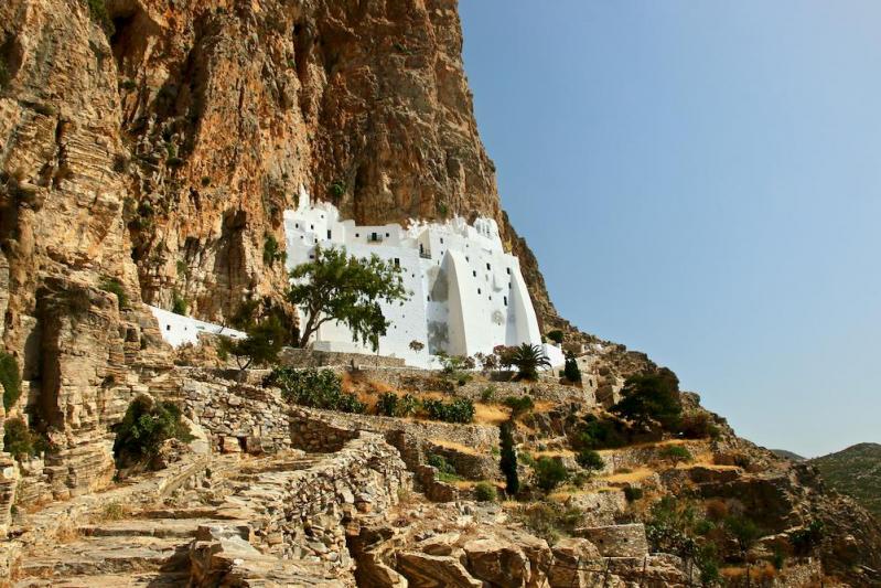 Les Cyclades -  Île d'Amorgos -  Monastère byzantin de Chozoviotissa