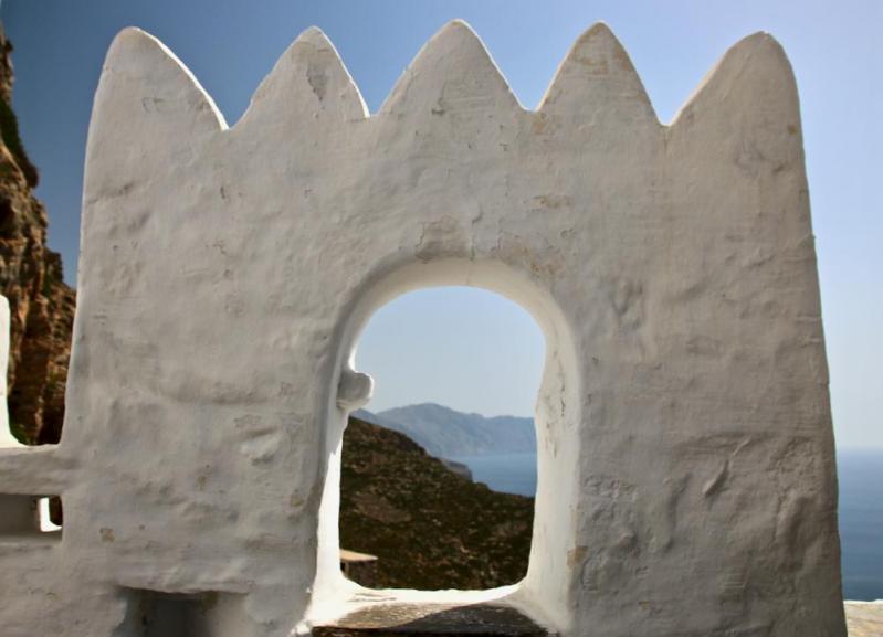 Les Cyclades -  Île d'Amorgos -  Monastère byzantin de Chozoviotissa