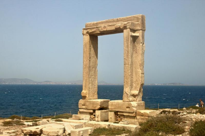 Les Cyclades - Île de Naxos - Chora - Porte du Temple d'Apollon