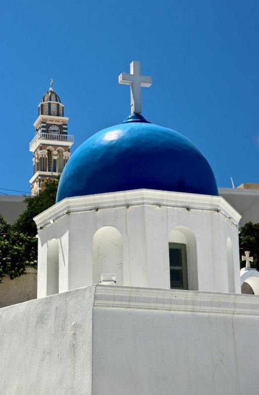 Les Cyclades - Santorin - ville de Fira